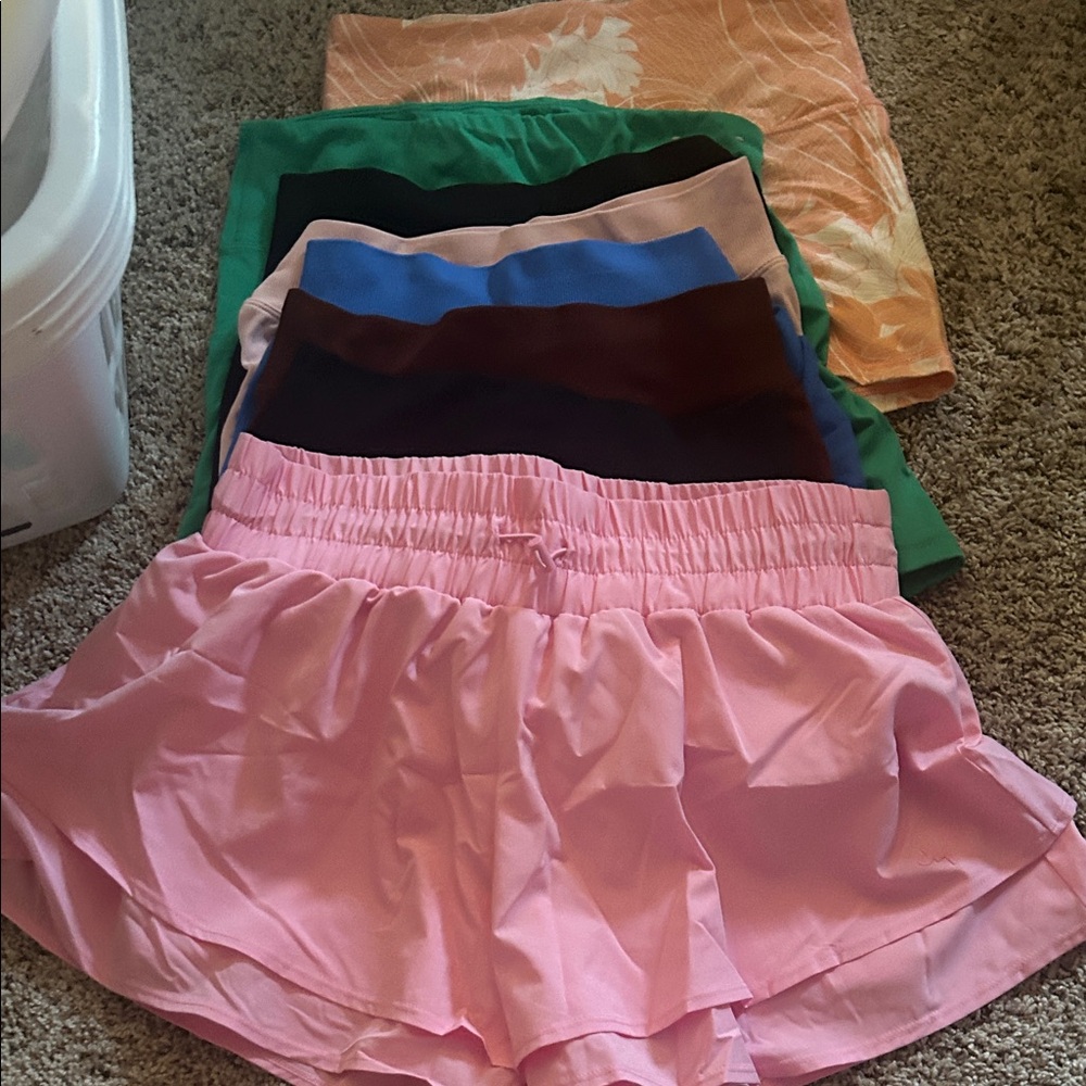 JoyLab Pink Athletic Shorts bundle of 8 assorted shorts
